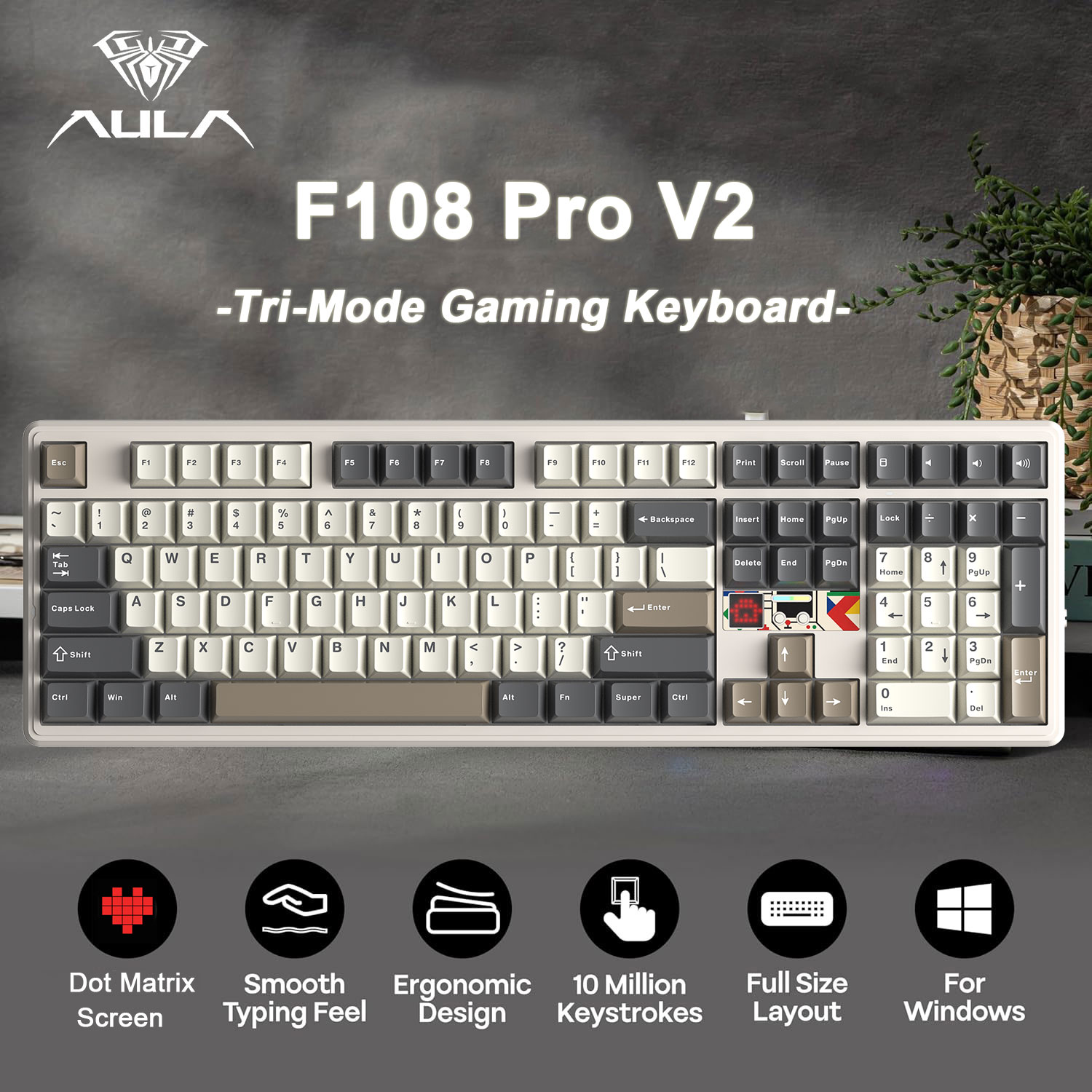 Esports Gaming Uk - لوحة مفاتيح ميكانيكية AULA F108 Pro