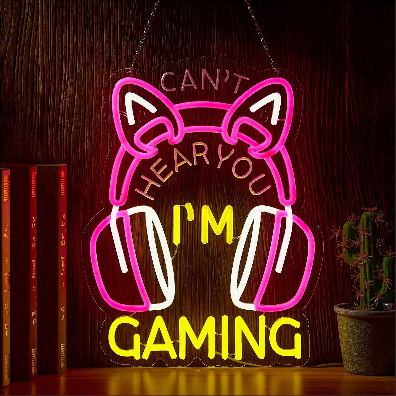 Esports Gaming Cafe - لافتة نيون بإضاءة LED تعمل بـ