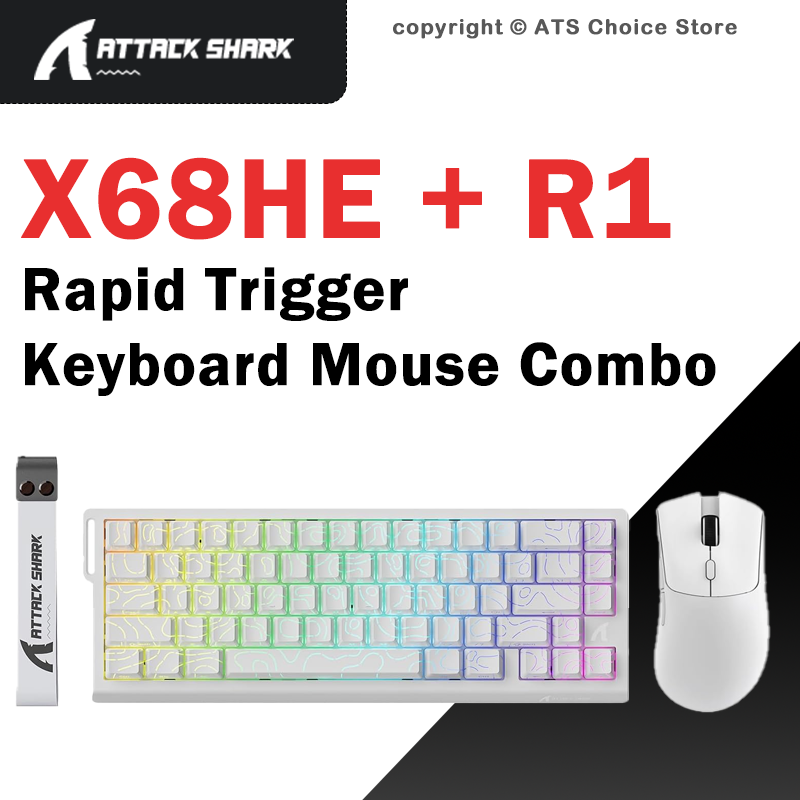Esports Gaming Uk - مجموعة لوحة مفاتيح ATTACK SHARK X68