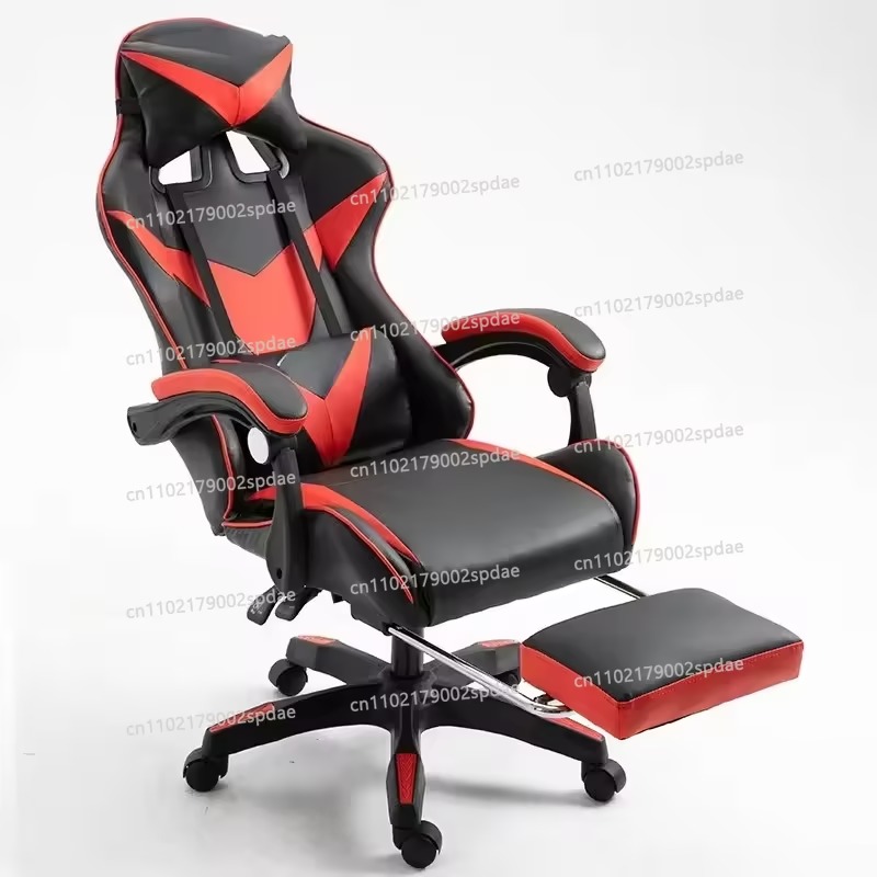 Esports Gaming Cafe - # كرسي ألعاب مع مسند للقدمين،