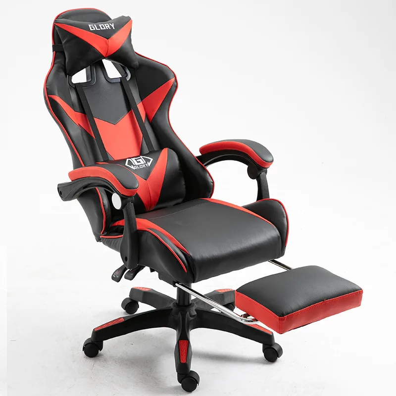 Esports Gaming Cafe - # كرسي ألعاب مع مسند للقدمين،