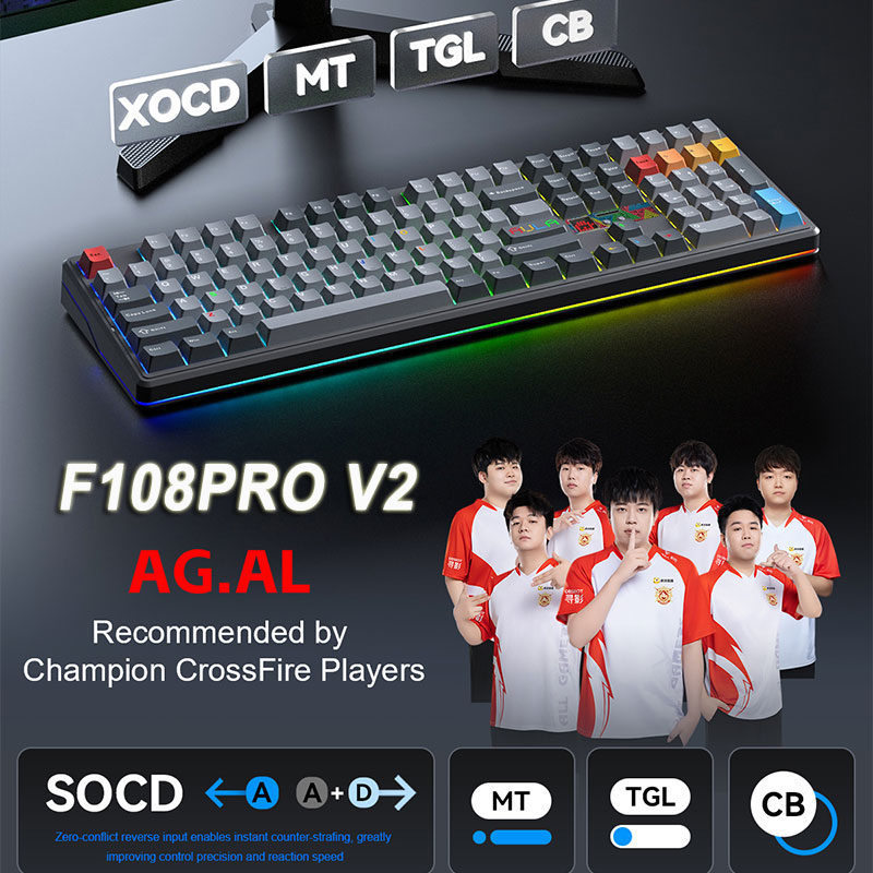 لوحة مفاتيح ميكانيكية AULA F10 - مراجعة Esports Gaming Uk وسعره