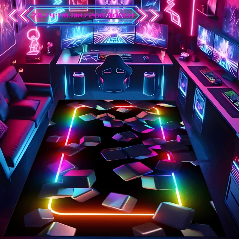 سجادة ألعاب VIKAMA بتصميم ملون - مراجعة Esports Gaming Cafe وسعره