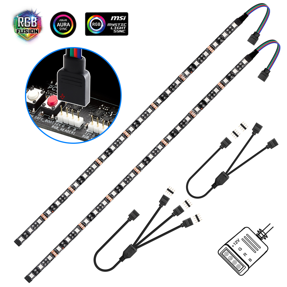 RGB الألعاب LED قطاع ضوء 1 إلى - مراجعة Esports Gaming Splitter وسعره