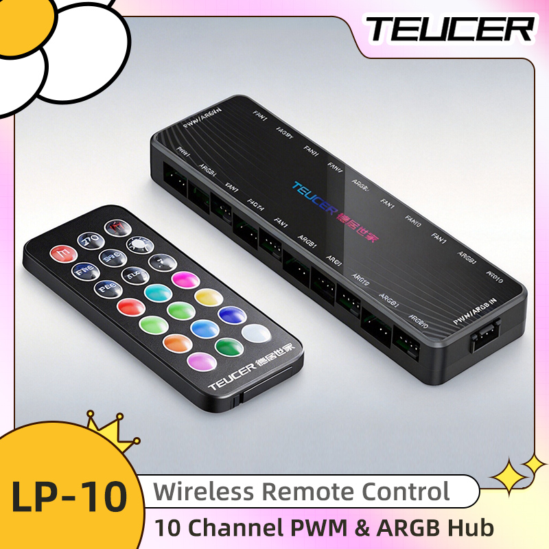موزع مراوح LP-10 ARGB PWM مع ج - مراجعة Esports Gaming Splitter وسعره