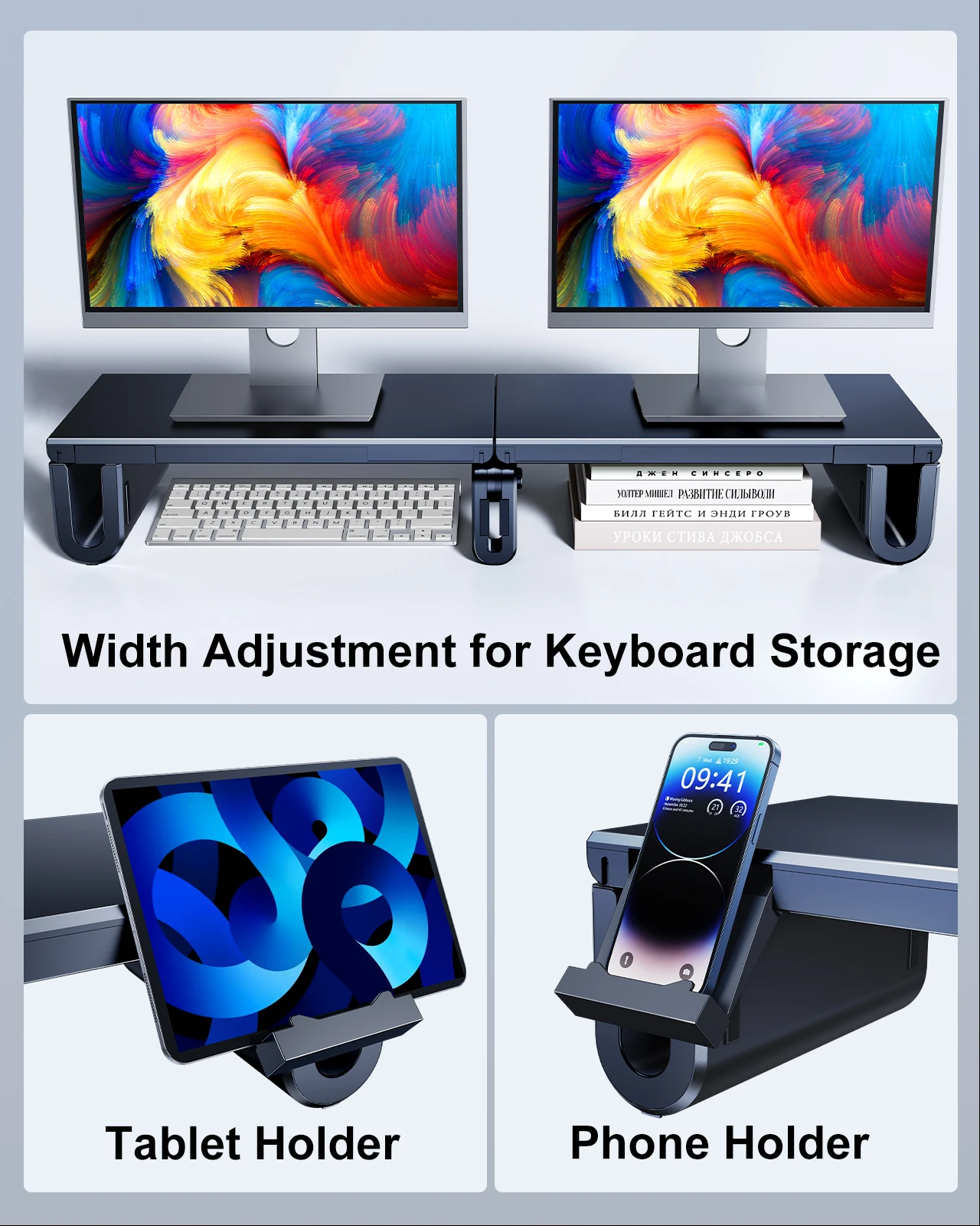 Oatsbasf حامل شاشة مزدوج ارتفا - مراجعة Dual Monitor Stand وسعره